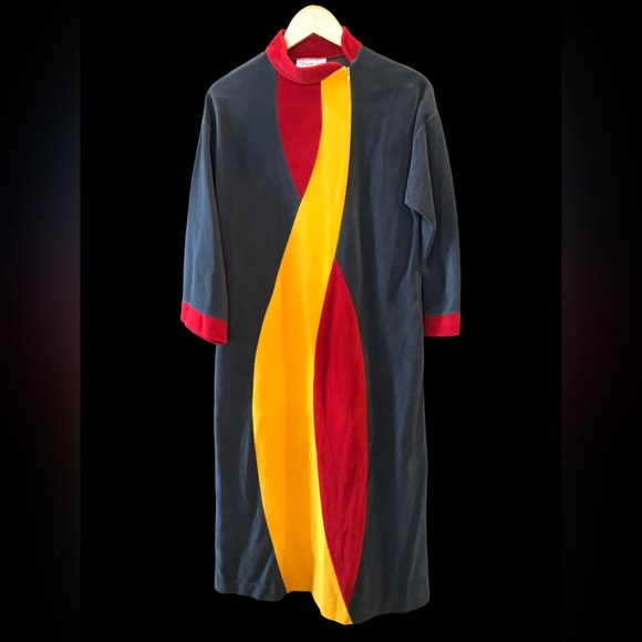 70’s Vintage Vanity Fair Velvet Nightgown Zip Robe Size XS - Picture 2 of 5
